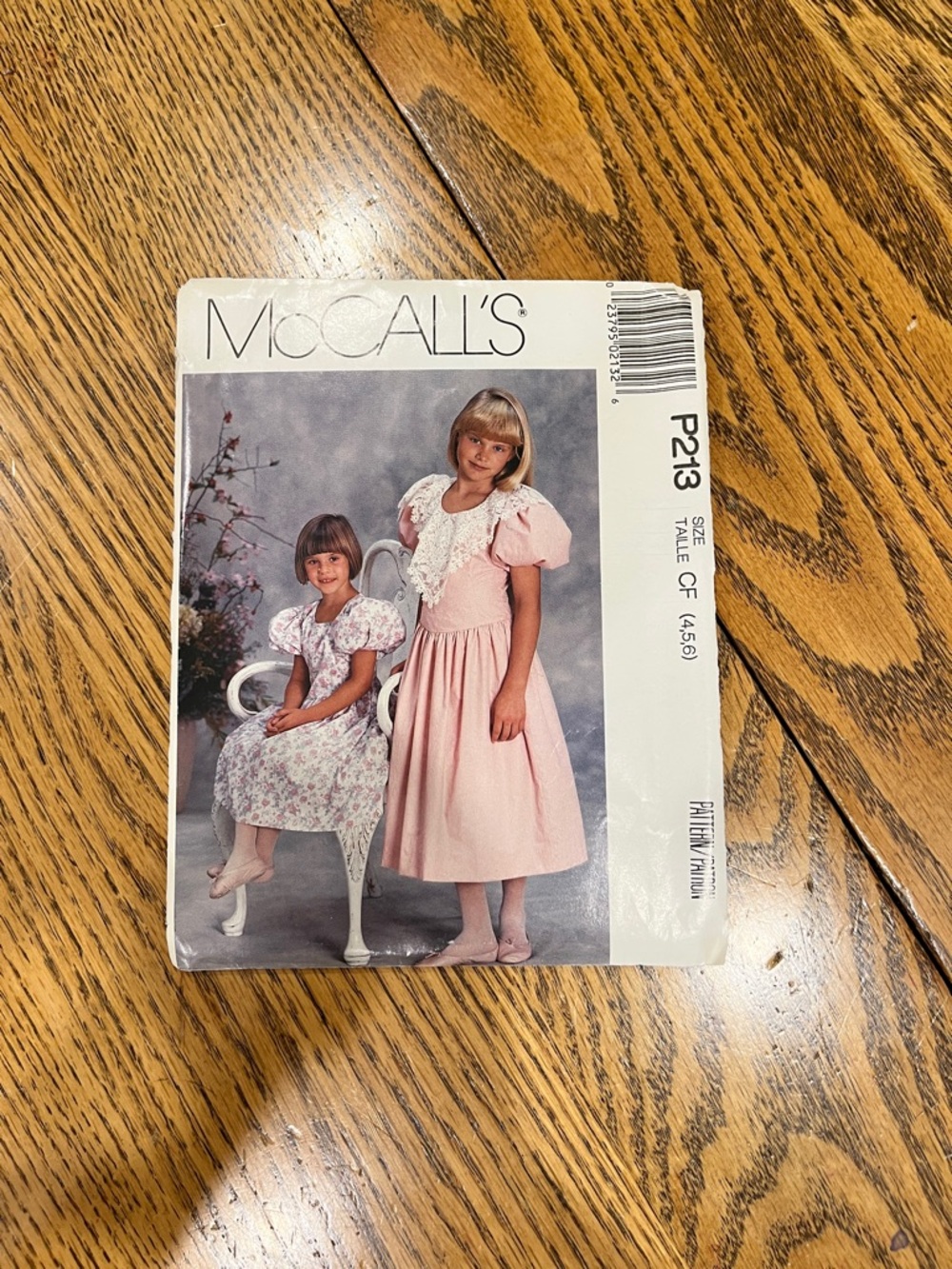 McCall's Girls' Dress Sewing Pattern P213